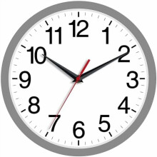 Wall Clock Modern 8 Inch Battery Operated Silent Non Ticking Small Analog Clock Decorative for Bedroom Kitchen Bathroom Office Home (Gray)