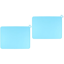 Schuimrubberen siliconen placemat voor kinderen, 40x30 cm, blauw, 2 stuks