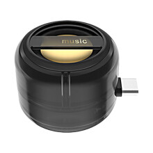 Mini draagbare luidspreker, 2W microfoonluidspreker, lijningang, 250mAh capaciteit, Type-C stekker, kleine audio voor mobiele telefoons