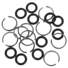100Sets Stevige Impact Rings Set Van Ijzer En Rubber Voor Sleutel