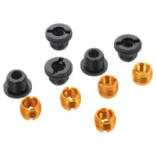 OUNONA Lot de 10 adaptateurs pour pied de micro, bras articulé, filetage femelle 3/8" vers mâle 5/8", noir et doré