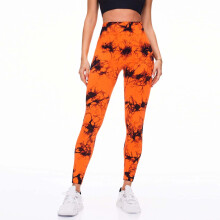 Dames modieuze yogabroek met strik, hoge taille, heupliftend, sportbroek.