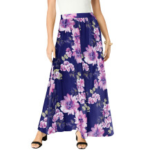 Női Plus Size Ultrasmooth Szövet Maxi Szoknya