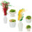 12Pièces Décorations Mini Plantes Pour Maquettes Décor Coloré Durable 1