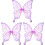 3St Polyester Vlindervleugels Paars Vrouwen Rollenspel & Feest 4