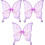 3St Polyester Vlindervleugels Paars Vrouwen Rollenspel & Feest 5