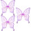 3St Polyester Vlindervleugels Paars Vrouwen Rollenspel & Feest 9