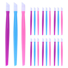 150Pièces Bâtonnets Plastique Colorés Outil Pousse-Cuticules