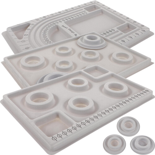 4Ensembles Plateau Multifonction En Silicone Gris Pour DIY