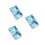 3Pcs PU Scorecard Holder Blue Protective Cover Score Tracking 6