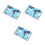 3Pcs PU Scorecard Holder Blue Protective Cover Score Tracking 9