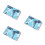 3Pcs PU Scorecard Holder Blue Protective Cover Score Tracking 10
