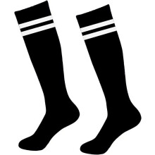 1 Pair Kids Soccer Socks Knee High Socks Striped Socks for Athletic Team Sports for Boys Girls 5-10 Years Old, Blank