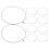 30Pcs Black Metal Hand Fan Frame DIY Round Structure for Wedding Stage 1