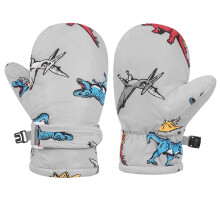 AWZXDE Kids Gloves Warm Cartoon Design Toddler Mittens For Winter Skiing And Outdoor Play Soft Thermal Baby Gloves Grey