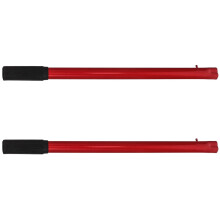 Maniglie rosse per cric idraulico per riparazione auto, 2 pezzi, accessori per auto, acciaio, gomma, design ergonomico