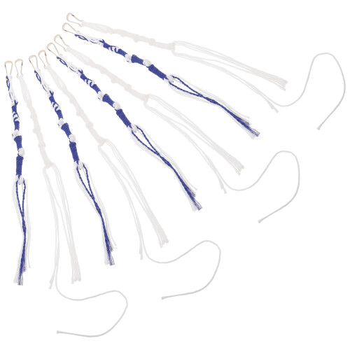 16Pièces Kit Tzitzit Clip-on Tallit Bleu Corde De Prière