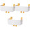 3Pièces Rangement Suspendu Pour Lit Chevet 5