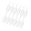 24Pcs Plastic Ice Cube Scoop - Clear Spoon for Candy, Flour and Grains 1