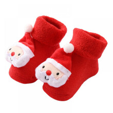 Christmas Baby Socks Toddlers Boys Girls Children Kids Socks Soft Bottom Toddler Shoes Socks Waddle Baby Socks