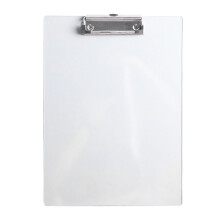 Harlier Thick Acrylic Clear Clipboard, A4 Size with Strong Clip & Hanging Hole – for Art, Office, School, Warehouse – 1PC