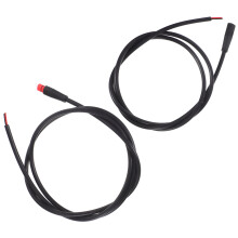 4Sets Zwarte PVC Fietssignaalkabel, Stevige Connectors En Waterdicht