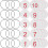 150Sets Praktische Wit Nummertags Met Ijzeren Ophangring 1