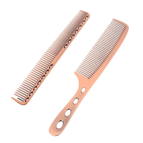 Professionelt barberkamsæt – Space Aluminium, 2 stk.