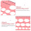1Set Pink Silicone Measuring Tool for Flanges Breast Size 8