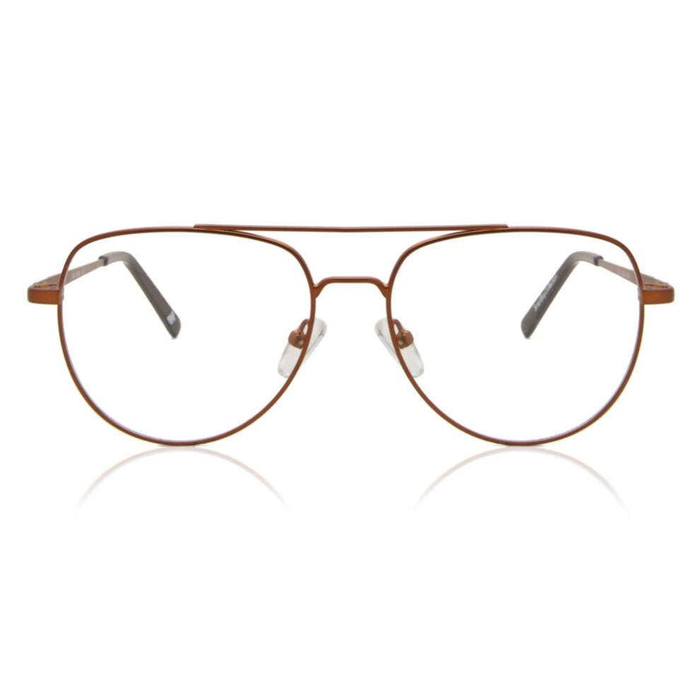 Smartbuy Collection Full Rim Pilot Brown Magnus 889A Unisex Eyeglasses
