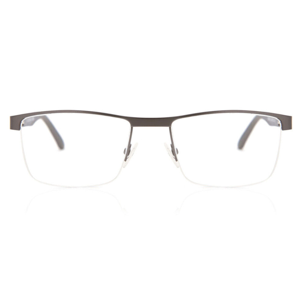 Smartbuy Collection Semi Rimless Rectangle Light Gunmetal Tim 982C Unisex Eyeglasses