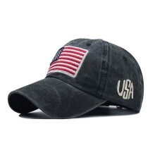 Baseballkappe mit amerikanischer Flagge für Damen und Herren, Baumwolle, Vintage-Sonnenhut, bestickter Sport-Truckerhut