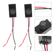 2 Stück Außenbeleuchtungssteuerung mit elektrischem Widerstand und Fotozelle, Dämmerungssensor, schwarz