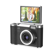 4K48MP digitalkamera med autofokus, 2,4" vippeskjerm, 8X zoom og anti-riss – kompatibel med SD-kort