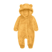 lulshou Baba Romper Kisgyermek Baba Lány Fiú Hosszú Ujjú Egyszínű Meleg Onesie Kerek Nyakú Jumpsuit Romper Body Akciósan
