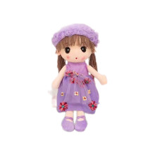 Muñeca bebé, 45 cm, encantadores detalles, juguetes Little People, tela suave, compañera perfecta, Calico Critters, morado