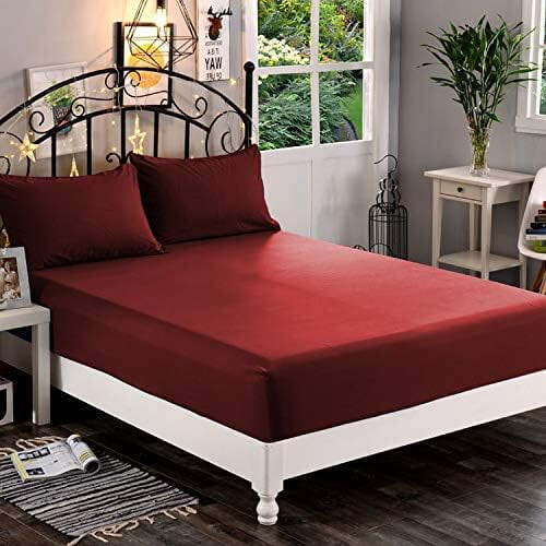 Drap-housse en microfibre, taille Queen