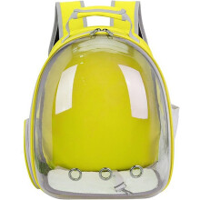 Transparante rugzakdraagtas voor katten (32,7 x 26,4 x 41,6 cm), waterdicht en ademend, goedgekeurd voor vliegreizen voor katten en kleine honden