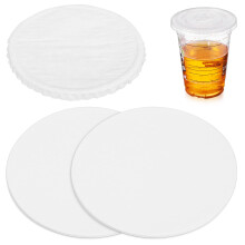 50 films de fermeture polyvalents en papier pour couvercles anti-déversement de gobelets, idéaux pour le service des boissons dans les
