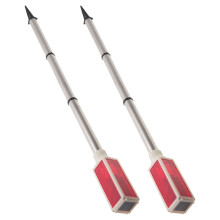 2PCS Solar-Powered Driveway Markers, Reflective & Weatherproof, Compatible with Standard Poles