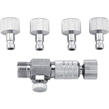 Harder Steenbeck Airbrush Quick Connect Adapter, 1/8" BSP M/F, Adjustable Control Valve – Compatible with Harder Steenbeck