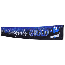 Tillykke-banner til dimissionsfest 300,00X50,00X0,10CM