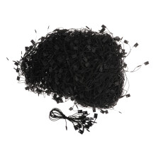 1000Pcs Clothing Hanging Tag String Fastener Labeling Loops Black