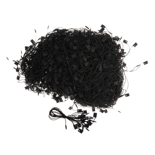 1000Pcs Clothing Hanging Tag String Fastener Labeling Loops Black