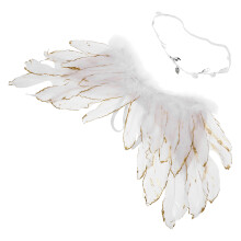 3Sets White and Headbands - Angel Photo Props for Newborns