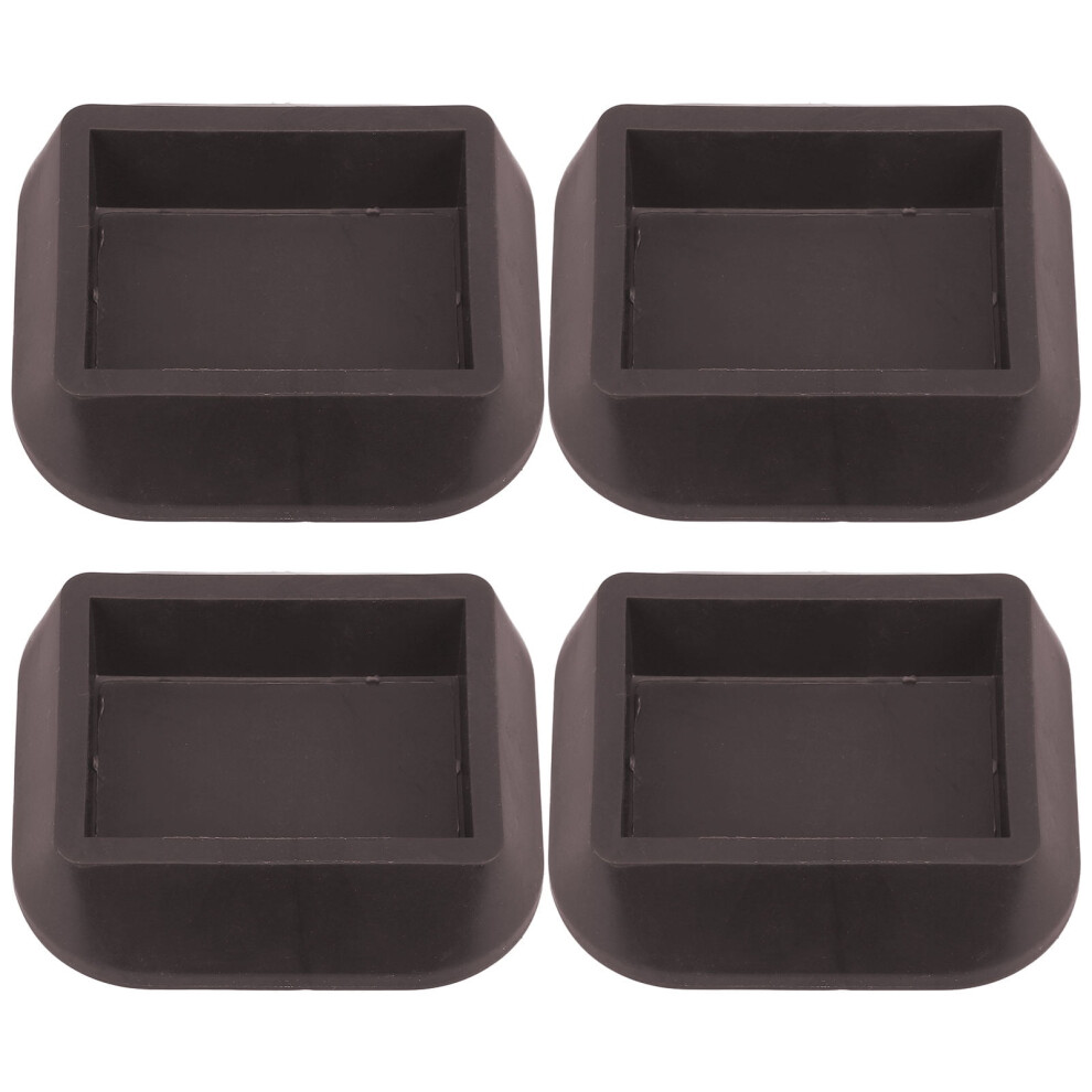 4 Pcs Universal Wheel Holder Chocks Heavy Duty Function Chairs Outdoor Office Coffee 9499224155688