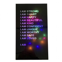 ACDANC Gardenne Affirmation Ganzkörper-Wandspiegel, wasserdicht, USB-Anschluss, einfache Installation, LED-Beleuchtung – geeignet für Wohnzimmer
