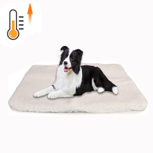 Colchoneta auto-calentable para cama de gato, blanca, 45 x 60 cm (18 x 24 pulgadas)