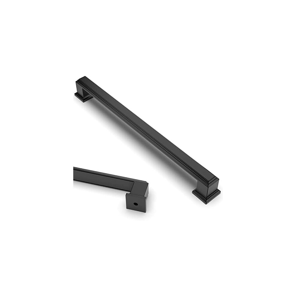 5 Pack 7.5 Inch(192Mm) Matte Black Kitchen Cabinet Handles Cabinet Pulls Kitchen Cabinet Hardware For Cupboard Drawer Pulls 9340258161575