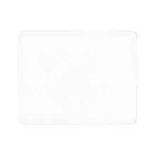 Mauspad für den Schreibtisch, 7H Mauspad aus gehärtetem Glas, weißes Mauspad, rutschfestes Gaming-Mauspad mit geringer Oberflächenreibung, 7,87"
